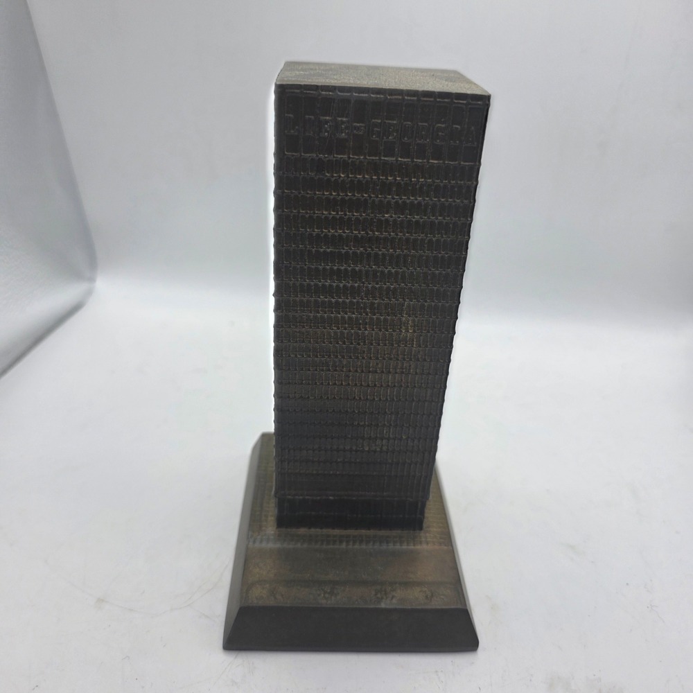 Vintage Life of Georgia Building Atlanta Skyscraper Metal Souvenir Model Bronze